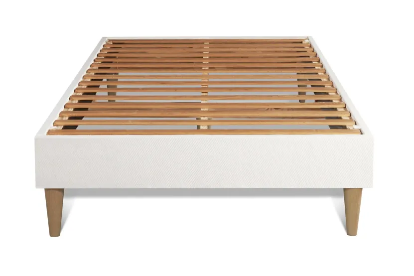 Ensemble Matelas Sommier 90x200 cm - Sommier Blanc (en kit) - Flexy