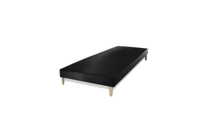 Pack lit complet 180x200 cm - Matelas + 2 Sommiers noirs + 2 oreillers + Couette - Ultra