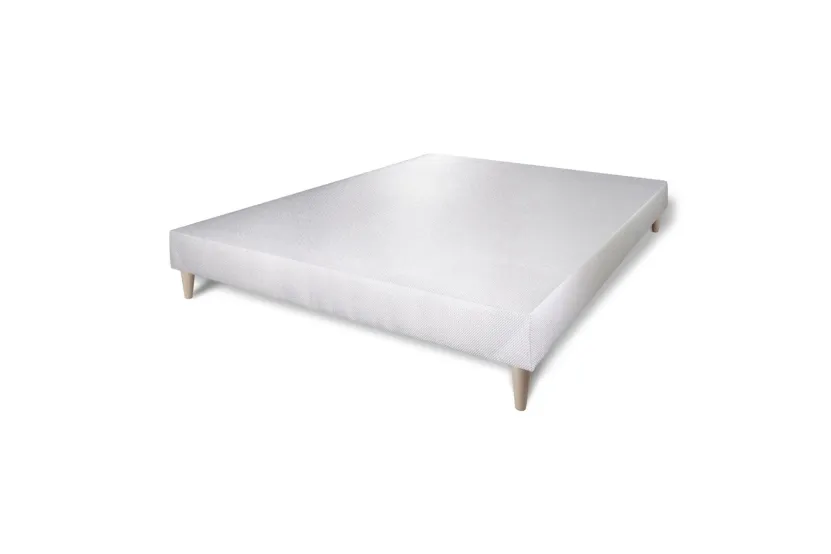 Ensemble Matelas Sommier 90x200 cm - Sommier Blanc (déjà monté) - Flexy