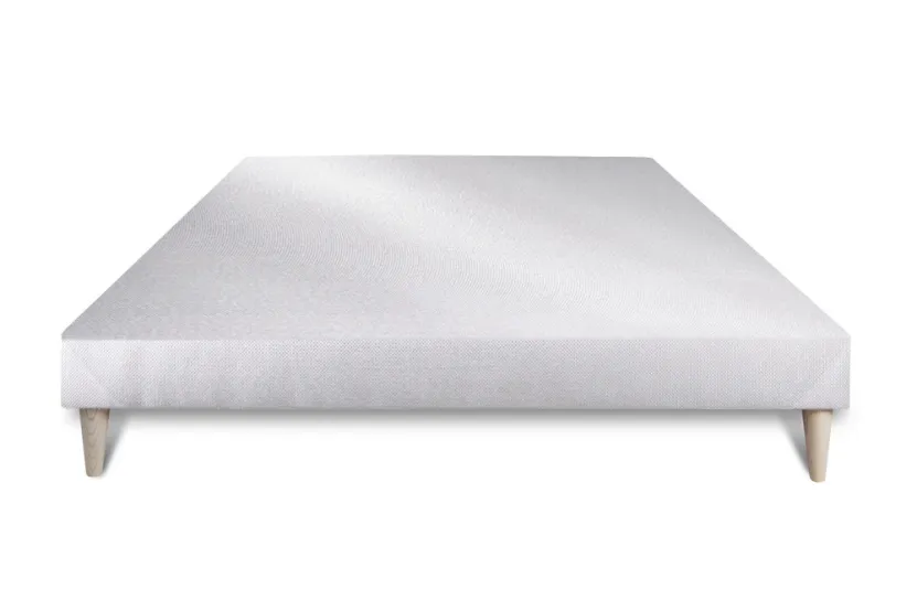 Ensemble Matelas Sommier 160x200 cm - Sommier Blanc (déjà monté) - Active