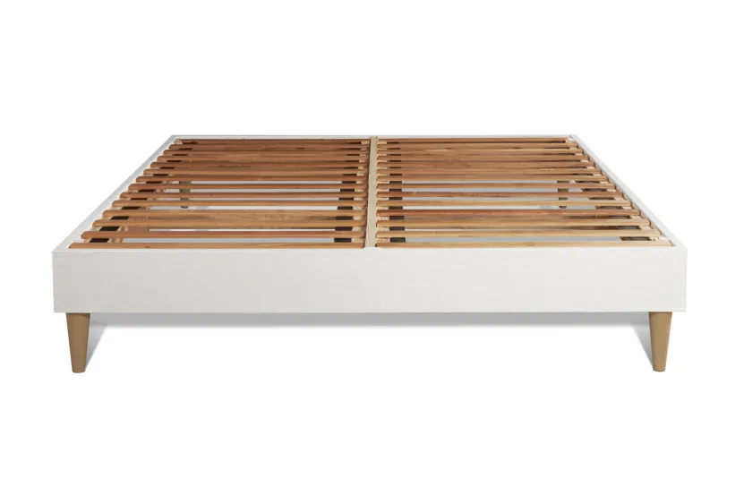 Ensemble Matelas Sommier 130x200 cm - Sommier Blanc (en kit) - Flexy