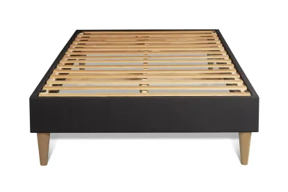 Ensemble Matelas Sommier 90x200 cm - Sommier Noir (en kit) - Active
