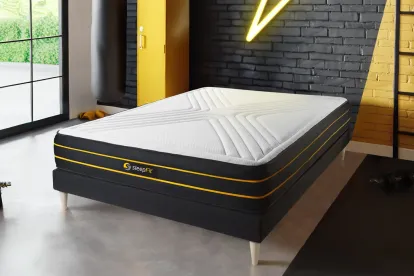 Matelas 120x190 cm Mémoire de forme et Micro ressorts ensachés - Ultra